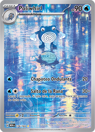 carta poliwhirl pokemon 151 - arte alternativo - comprar cartas pokemon