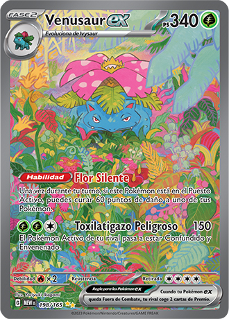 carta venusaur ex pokemon 151 - arte alternativo - comprar cartas pokemon