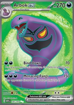 carta arbok ex 151 - comprar cartas pokemon