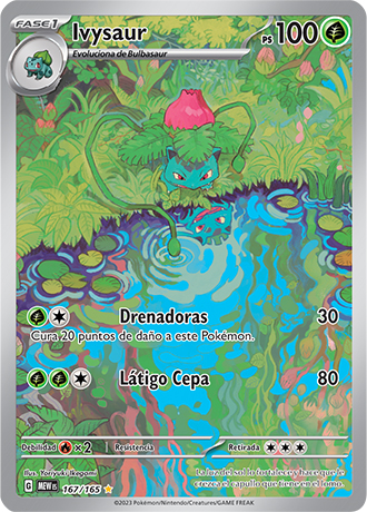 carta ivysaur pokemon 151 - arte alternativo - comprar cartas pokemon