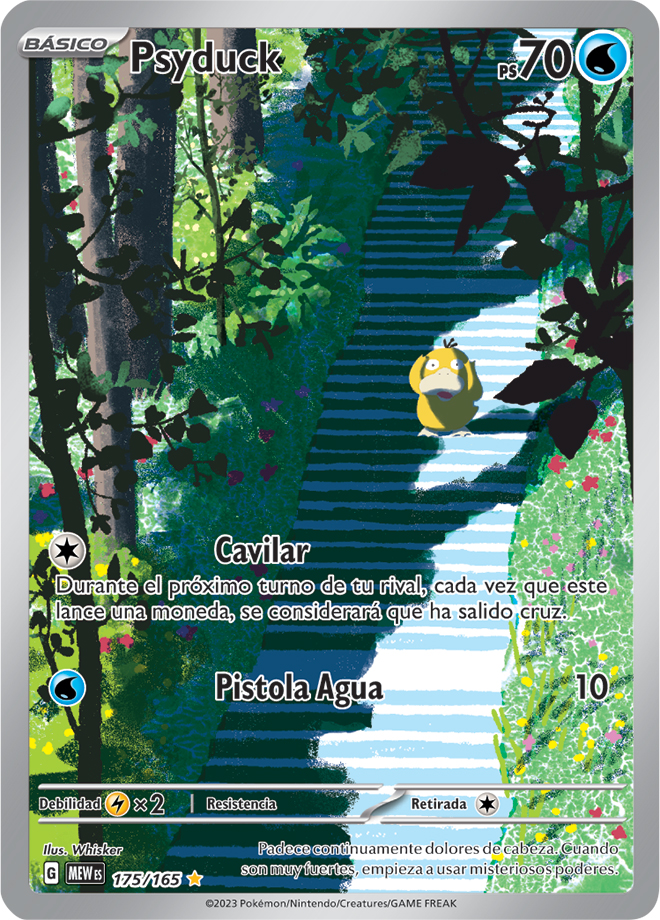 carta psyduck pokemon 151 - arte alternativo - comprar cartas pokemon