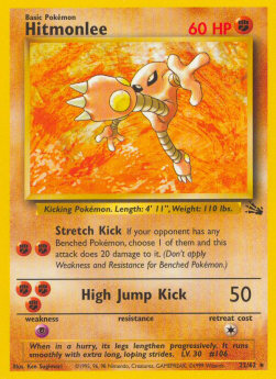 hitmonlee fossil tcg